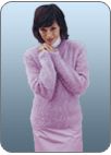 Пуловер реглан с узорными полосами